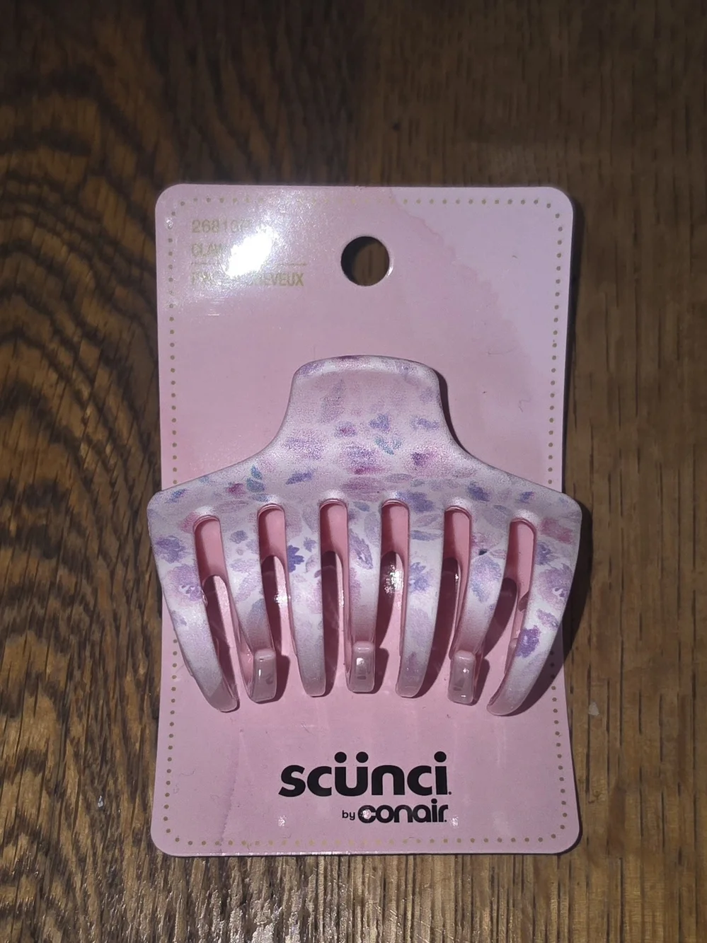 Scünci Pink Floral Claw Hair Clip BNIB